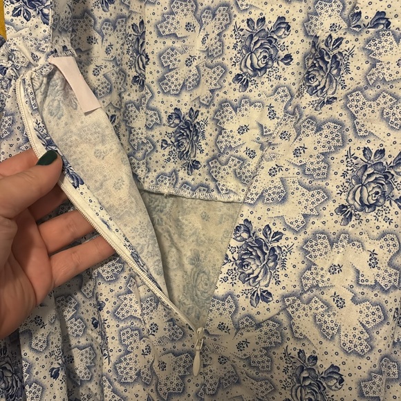 Selkie Pinafore Printed Midi Dress Anthropologie Plus 1X NWT - Picture 10 of 10